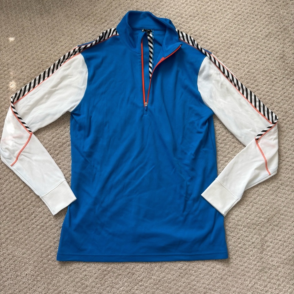 Helly Hansen Blue Quarter-Zip Top Base Layer
